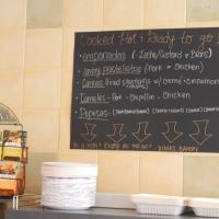 Xinia's Bakery pupusa blackboard