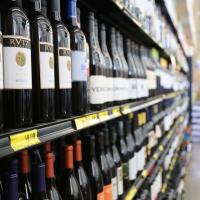 Grocery Outlet aisle of wine